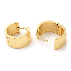 Rack Plating Brass Plain Thick Hoop Earrings&nbsp;EJEW-R152-03G