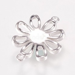 Brass Flower Links Connectors&nbsp;KK-K208-04-01C