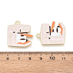 Alloy Enamel Pendants&nbsp;PALLOY-T093-17G