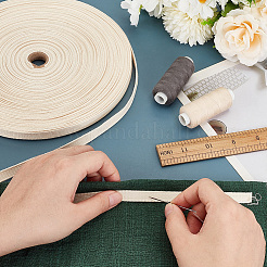 50 Yards Cotton Ribbon&nbsp;OCOR-WH0101-22A
