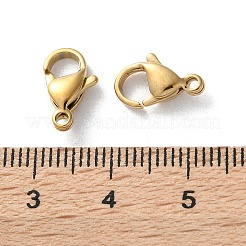 304 Stainless Steel Lobster Claw Clasps&nbsp;STAS-V007-01C-G