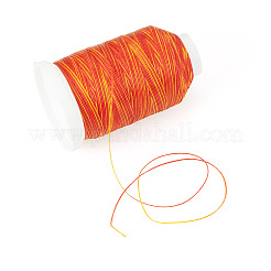 1 Roll Gradient Color Segment Dyed Round Waxed Polyester Cord&nbsp;YC-TADJ0001-03B
