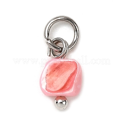 Dyed Natural Freshwater Shell Nuggets Charms&nbsp;PALLOY-JF04375-02
