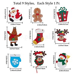 9Pcs 9 Style Felt Pendant Decorations&nbsp;FABR-GF0001-01