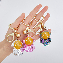 6pcs 3 Colors Acrylic Spaceman Pendant Keychain&nbsp;KEYC-DC0001-10
