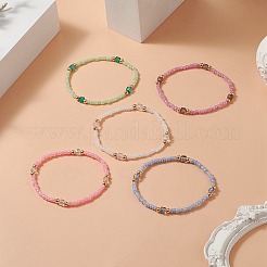 Glass Seed Bead Beaded Bracelets for Women&nbsp;BJEW-JB09287