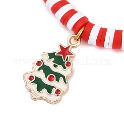 Elegant Christmas Handmade Polymer Clay Heishi Beaded Stretch Bracelets&nbsp;MV9996-21