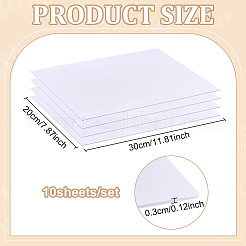 10Sheets Foamed PVC Mould Plates&nbsp;DIY-BC0017-56A