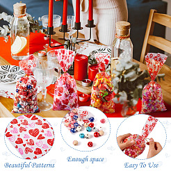 100Pcs 4 Styles Valentine's Day Themed OPP Plastic Bags&nbsp;ABAG-TA0001-41