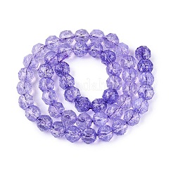 Crackle Transparent Glass Beads Strands&nbsp;GLAA-Q108-02A-06