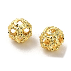 Rack Plating Brass Beads&nbsp;KK-R211-02G-01