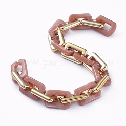 Handmade CCB Plastic Boston Link Chains&nbsp;AJEW-JB00683-06