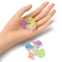 10Pcs 5 Colors Luminous Resin Display Decoration&nbsp;DJEW-YW0001-03