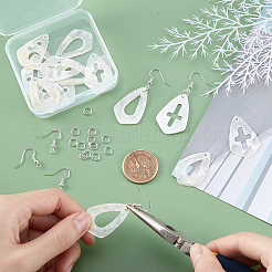 DIY Dangle Earring Making Kits&nbsp;SHEL-CA0001-005