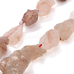 Natural Hematoid Quartz/Ferruginous Quartz Beads Strands&nbsp;GG-CBA0B77-A30-03