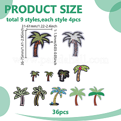 Computerized Embroidery Cloth Iron on/Sew on Patches&nbsp;PATC-WH0026-06