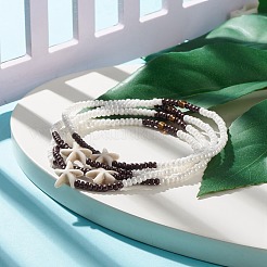 Summer Jewelry Starfish Waist Bead&nbsp;NJEW-C00028-01