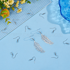 100 Pairs 316 Surgical Stainless Steel Earring Hooks&nbsp;STAS-UN0058-55