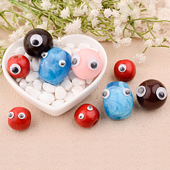 Black Wiggle Eye Need Glue on Round Moving Wobbly Googly Eyes 4-9mm&nbsp;KY-PH0001-01