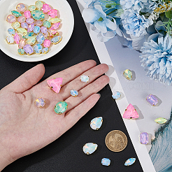 Iron & Glass Sew On Rhinestone&nbsp;GLAA-WH0036-51A