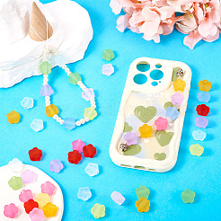 100Pcs 10 Colors Transparent Acrylic Beads&nbsp;TACR-TA0001-44