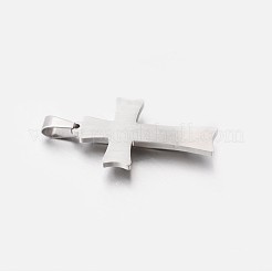 Tarnish Resistant 304 Stainless Steel Cross Pendants&nbsp;LS-STAS-M185-33P
