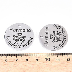 Non-Tarnish 201 Stainless Steel Pendants&nbsp;LS-STAS-T064-38P-14