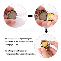 Printed Picture Glass Cabochons&nbsp;GGLA-PH0005-25mm-002