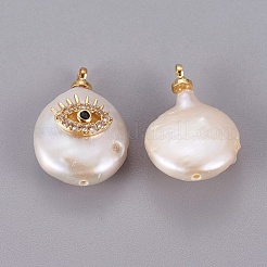 Natural Cultured Freshwater Pearl Pendants&nbsp;PEAR-F008-33G