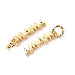 Mother's Day Brass Pendants&nbsp;KK-G399-25