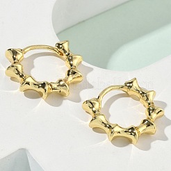 Brass Hoop Earrings&nbsp;EJEW-F383-05G