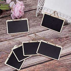 10Pcs Mini Wooden Hanging Chalkboard&nbsp;HJEW-DR0001-04