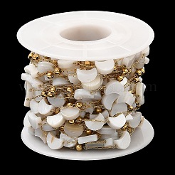 Moon Natural Shell Link Chains&nbsp;CHS-G028-05A-G