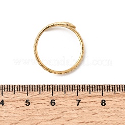 5Pcs 304 Stainless Steel Open Cuff Rings for Women&nbsp;RJEW-K313-05G