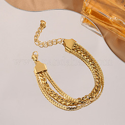 304 Stainless Steel Multi-strand Bracelets&nbsp;FS-WG84A16-01