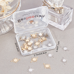 40Pcs 2 Colors Brass Connector Charms&nbsp;KK-BBC0002-63