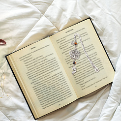 Tibetan Style Alloy Hook Bookmarks&nbsp;AJEW-AB00019