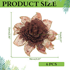 6Pcs Polyester Computerized Embroidery Cloth Iron on/Sew on Patches&nbsp;PATC-DC0001-18B