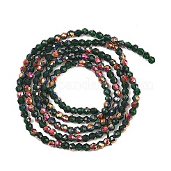 Electroplate Glass Beads Stradns&nbsp;EGLA-H114-01M