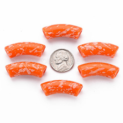 Opaque Spray Painted Acrylic Beads&nbsp;MACR-S372-001F-B09