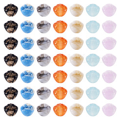140Pcs 7 Colors Two Tone Acrylic Beads&nbsp;TACR-TA0001-50A