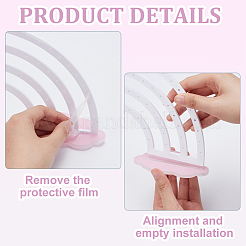 Acrylic Jewelry Earring Display Stands&nbsp;EDIS-WH0022-10