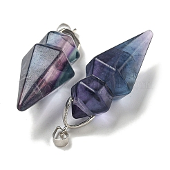 Natural Fluorite Pointed Pendants&nbsp;G-F766-08AS-04