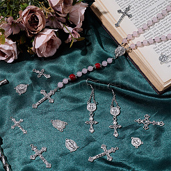 80Pcs 8 Styles Alloy Tibetan Style Pendants & Chandelier Component Links Kits&nbsp;FIND-SC0022-99