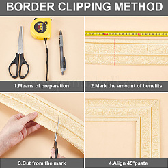 1Pc PVC Foam 3D Self-Adhesive Waterproof Wallpaper Border&nbsp;PAAG-CP0001-01E