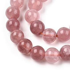 Natural Quartz Beads Strands&nbsp;G-R479-6mm-14