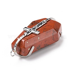 Natural Red Jasper Pendants&nbsp;G-C246-01D-P