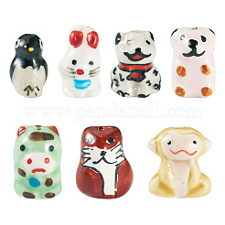 7Pcs 7 Styles Handmade Porcelain Beads&nbsp;PORC-TA0001-33