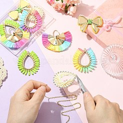10Pcs 5 Styles Alloy with Paper Pendants&nbsp;FIND-CJ0004-51