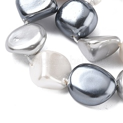 Electroplated Shell Pearl Beads Strands&nbsp;BSHE-D301-02F